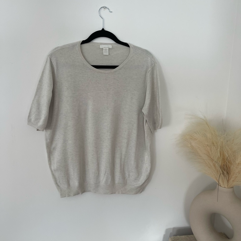 H&M Cream Crew Neck Sweater
